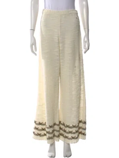 Pre-owned Chanel 2025 Wide Leg Pants In Neutral