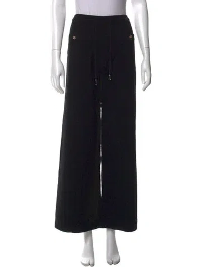 Pre-owned Chanel 2025 Wide Leg Pants W/ Tags In Black