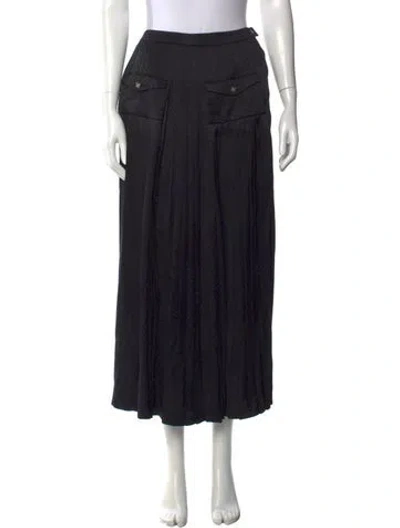 Pre-owned Chanel 2025 Wide Leg Pants W/ Tags In Black