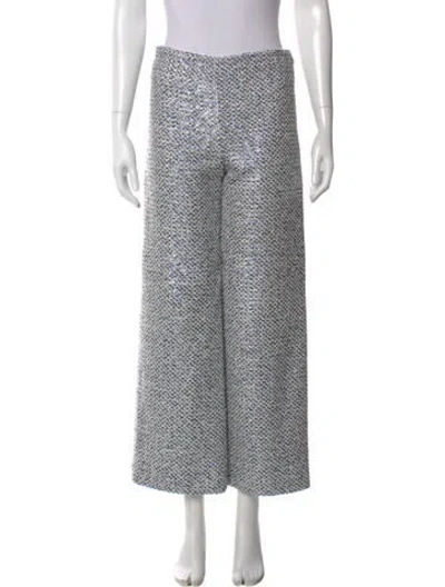 Pre-owned Chanel 2025 Wide Leg Pants In White