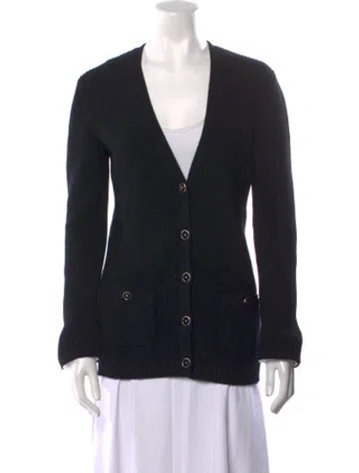 Pre-owned Chanel 2025 Wool Sweater In Black