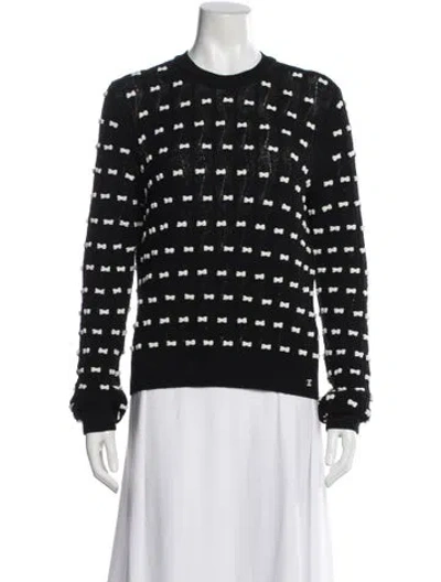 Pre-owned Chanel 2025 Wool Sweater In Black