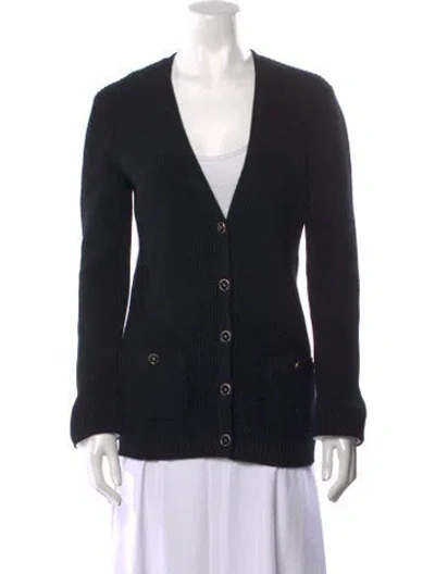 Pre-owned Chanel 2025 Wool Sweater In Black