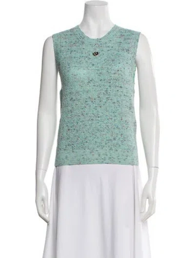 Pre-owned Chanel 2025 Wool Sweater In Green