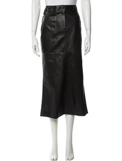 Pre-owned Chanel 2025-2026 Midi Length Skirt In Black