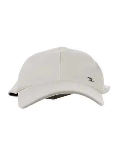 Pre-owned Chanel 2026 Cc Baseball Cap In White