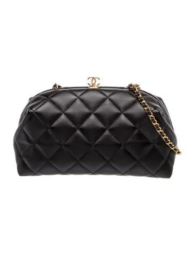 Pre-owned Chanel 2026 Cc Clutch W/ Chain In Black