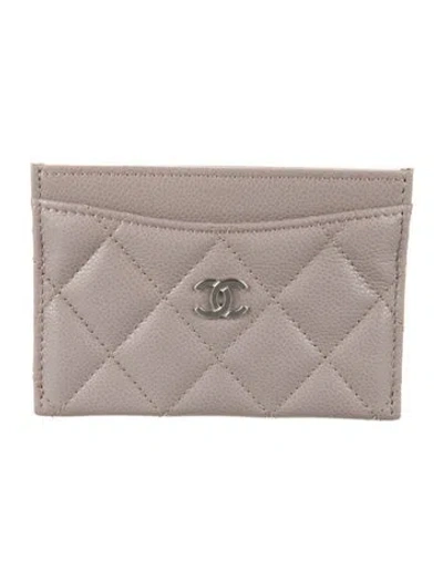 Pre-owned Chanel 2026 Classic Card Holder W/ Tags In Gray