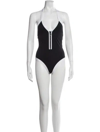 Pre-owned Chanel 2026 Coco Beach One-piece W/ Tags In Blue