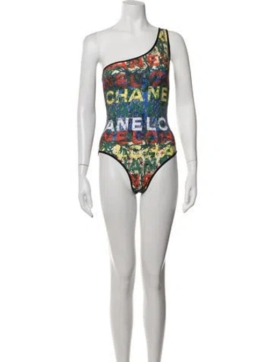 Pre-owned Chanel 2026 Coco Beach One-piece W/ Tags In White