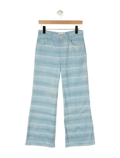 Pre-owned Chanel 2026 Flared Jeans W/ Tags In Blue