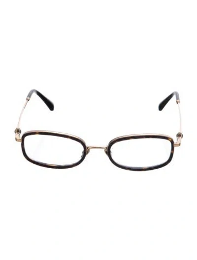 Pre-owned Chanel 2026 Interlocking Cc Logo Eyeglasses In Silver