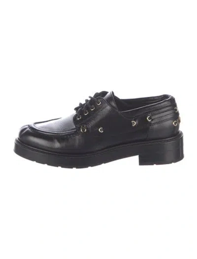 Pre-owned Chanel 2026 Interlocking Cc Logo Loafers In Black | ModeSens