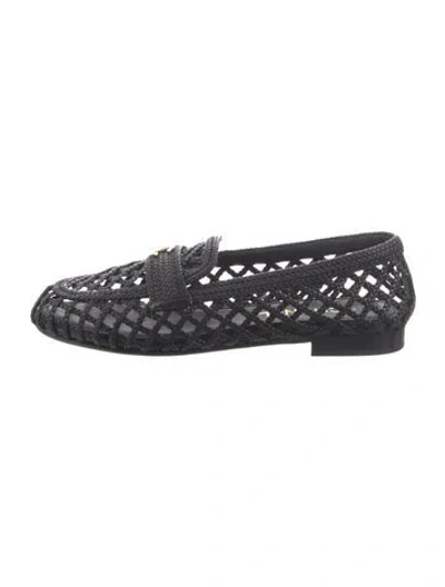 Pre-owned Chanel 2026 Interlocking Cc Logo Loafers W/ Tags In Black
