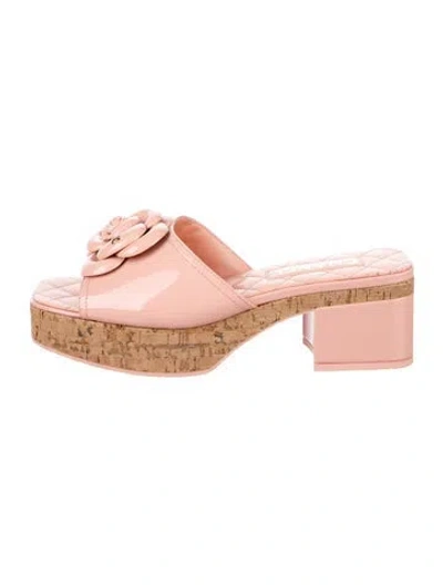 Pre-owned Chanel 2026 Interlocking Cc Logo Slides In Pink