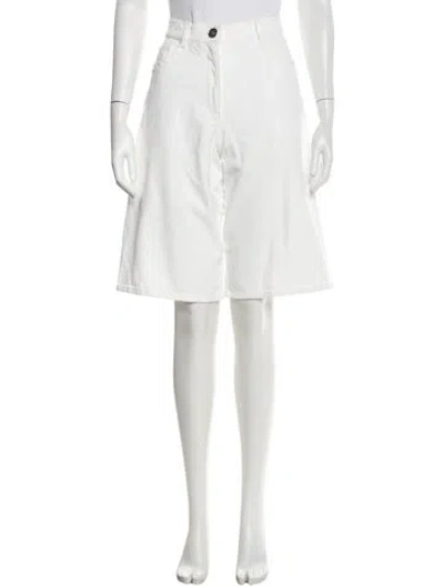 Pre-owned Chanel 2026 Knee-length Shorts In White