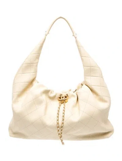 Pre-owned Chanel 2026 Maxi Hobo In Neutrals