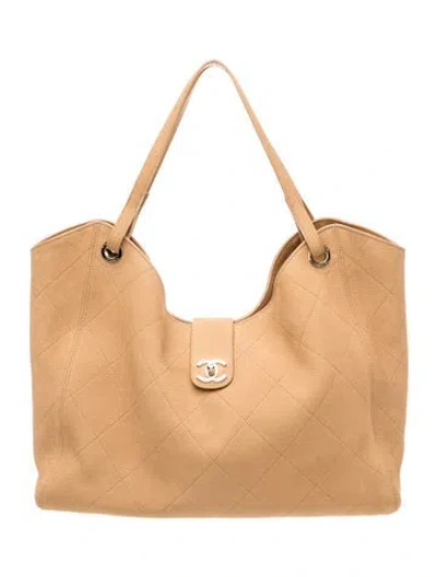 Pre-owned Chanel 2026 Maxi Shopping Tote In Neutral