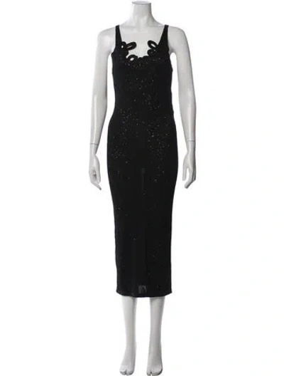 Pre-owned Chanel 2026 Midi Length Dress In Black