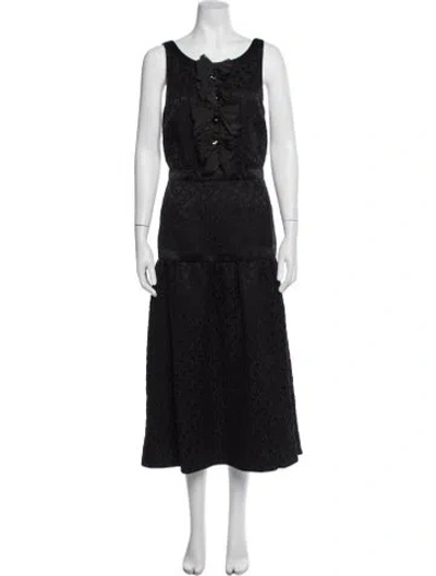 Pre-owned Chanel 2026 Midi Length Dress W/ Tags In Black