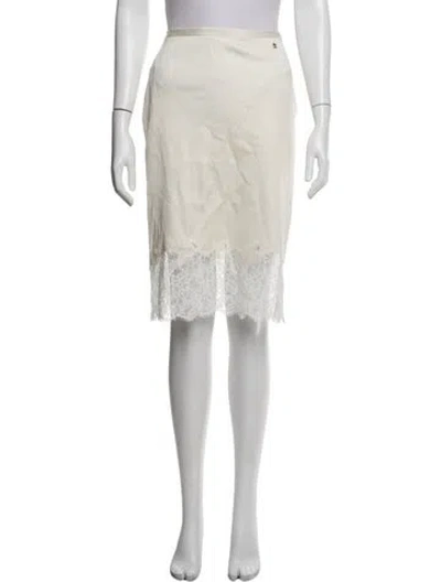 Pre-owned Chanel 2026 Midi Length Skirt In Neutrals