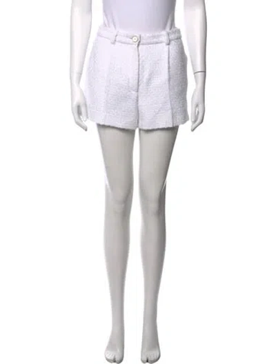 Pre-owned Chanel 2026 Mini Shorts W/ Tags In White