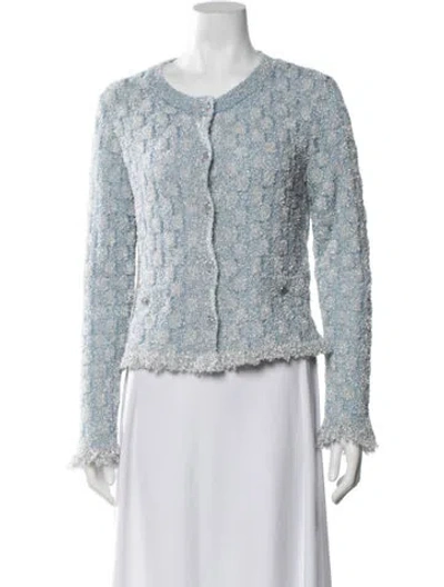Pre-owned Chanel 2026 Patterned Sweater In Blue