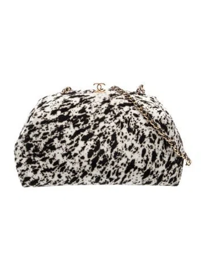 Pre-owned Chanel 2026 Ponyhair Clutch W/ Chain In Neutrals