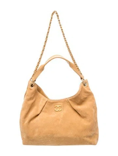Pre-owned Chanel 2026 Quilted Maxi Hobo In Neutral