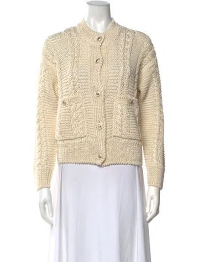 Pre-owned Chanel 2026 Silk Sweater W/ Tags In Neutrals