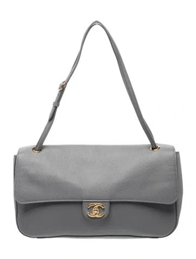 Pre-owned Chanel 2026 Small Souplissimo Maxi Flap Bag In Grey