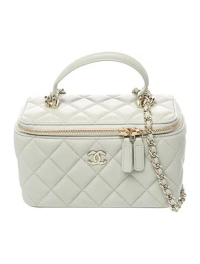 Pre-owned Chanel 2026 Small Top Handle Vanity Case In Green