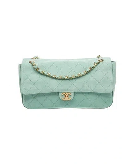 Pre-owned Chanel 2026 Souplissimo Maxi Flap In Green