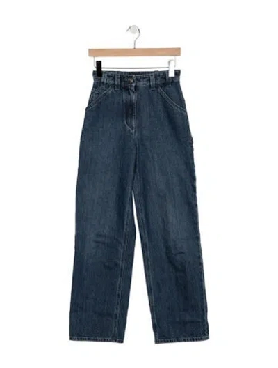 Pre-owned Chanel 2026 Straight Leg Jeans In Blue