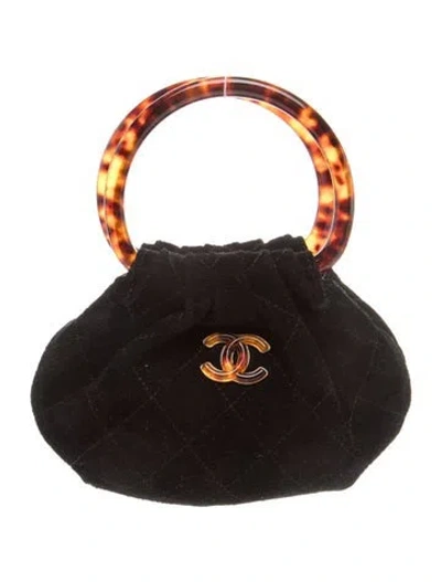 Pre-owned Chanel 2026 Suede Mini Pouch In Multi