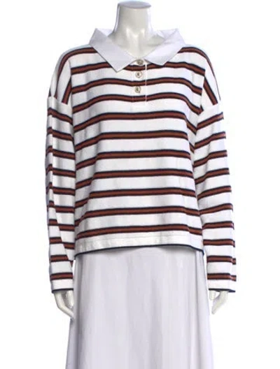 Pre-owned Chanel 2026 Terry Cloth Polo In White