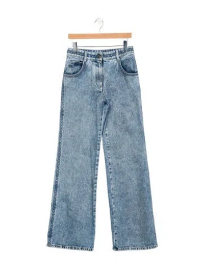 Pre-owned Chanel 2026 Wide Leg Jeans In Blue
