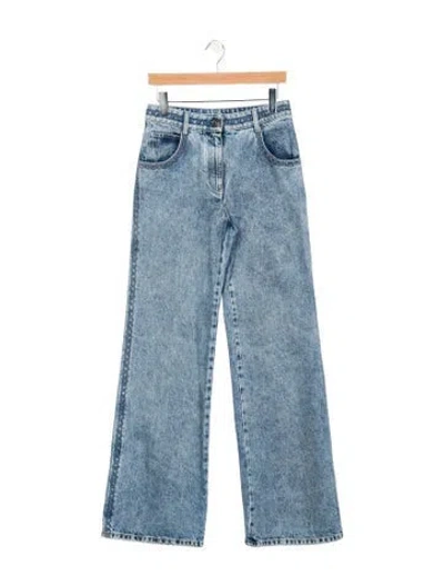 Pre-owned Chanel 2026 Wide Leg Jeans In Blue