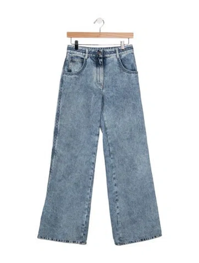 Pre-owned Chanel 2026 Wide Leg Jeans In Blue