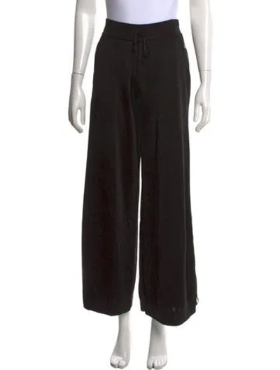 Pre-owned Chanel 2026 Wide Leg Pants In Black