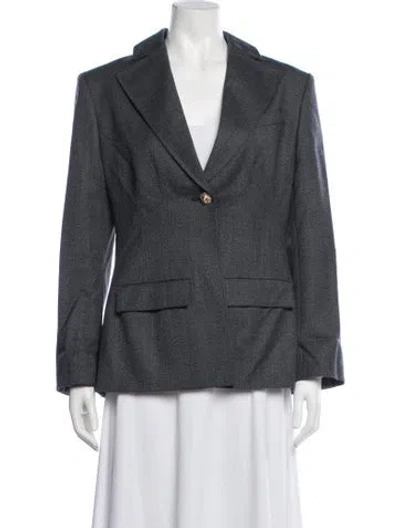 Pre-owned Chanel 2026 Wool Blazer W/ Tags In Grey