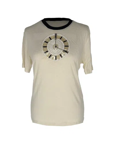 Pre-owned Chanel 20c Lace Clock Short Sleeve T-shirt, Size Eu 34 (authentic Pre-loved)