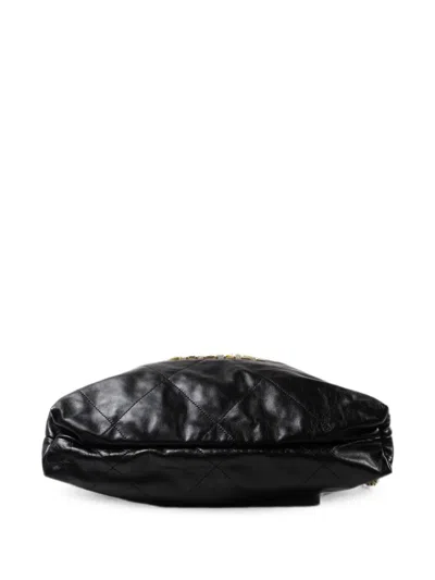 Chanel 22  Quilted Backpack In Black