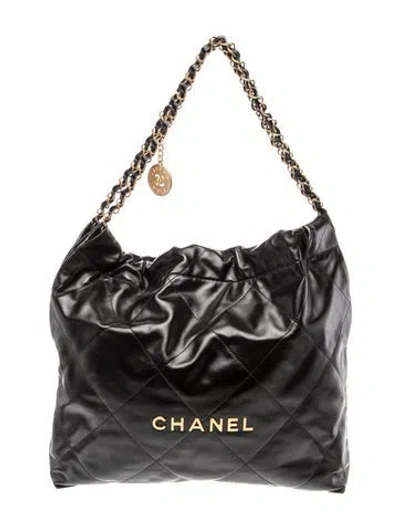 Pre-owned Chanel 22 Hobo W/tags In Black