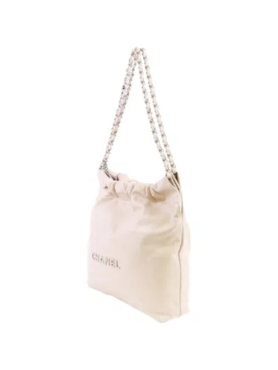 Pre-owned Chanel 22 Quilted Shoulder Bag In Neutral