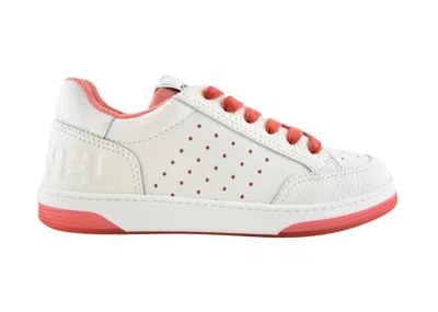 Pre-owned Chanel 22p Trainer (women's) Sneakers In White/red