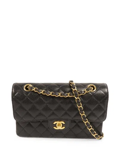 Pre-owned Chanel 23 Classic Cc Turn-lock Shoulder Bag In ブラック