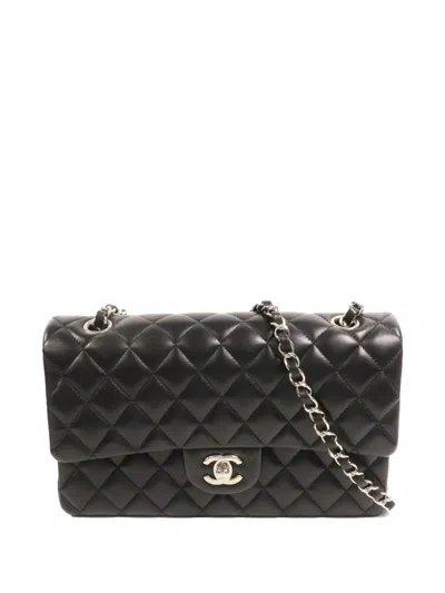 Pre-owned Chanel 25 Classic Cc Turn-lock Shoulder Bag In Black