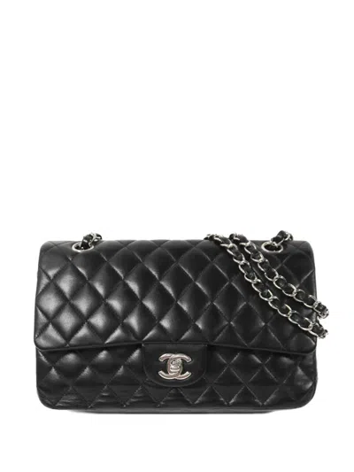 Pre-owned Chanel 25 Classic Chain Shoulder Bag In Black