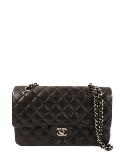 Pre-owned Chanel 25 Classic Turn-lock Shoulder Bag In Black